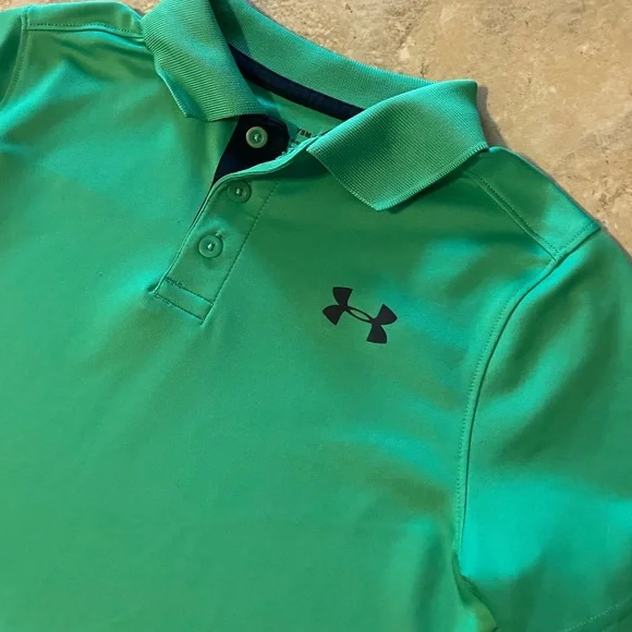 Under Armour green SS polo SZ S 💚 - Picture 4 of 4